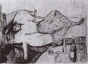 Edvard Munch After the day oil painting on canvas